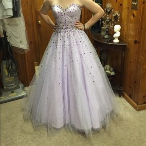 Corset Lilac prom dress
